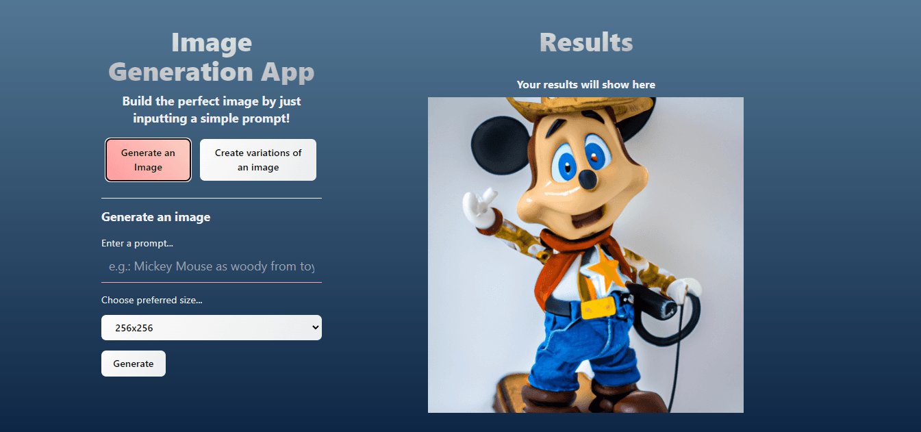 AI Image Generation App